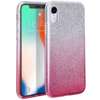 Etui Samsung Galaxy A41 Brokat Glitter srebrno-różowe