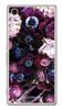 Etui purpurowa kompozycja kwiatowa na Sony Xperia M4 Aqua