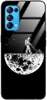 Etui szklane GLASS CASE kosmonauta z kosiarką Oppo Reno 5 4G / Reno 5 5G 