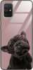 Etui szklane GLASS CASE różowy buldog Samsung Galaxy A71 