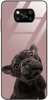 Etui szklane GLASS CASE różowy buldog Xiaomi Pocophone X3 NFC / Pocophone X3 PRO 
