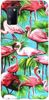 Foto Case Samsung Galaxy A41 flamingi i palmy