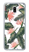 Foto Case Samsung Galaxy J6 Plus liście z kwiatami
