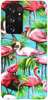 Foto Case Samsung Galaxy S21 Ultra flamingi i palmy
