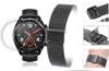Opaska pasek bransoleta Milanese band z zapięciem Huawei Watch GT Classic/Sport/Active 46mm czarna +szkło hartowane na ekran