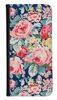 Portfel Wallet Case LG K9 / K8 2018 niebieskie kwiaty vintage
