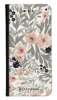 Portfel Wallet Case Xiaomi Redmi K30 / Pocophone X2 szare kwiaty